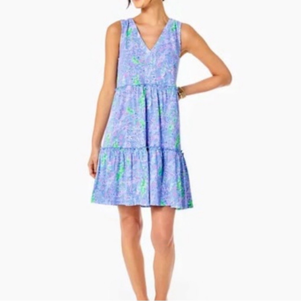 Lilly Pulitzer Lorina Dress Blue Peri size M